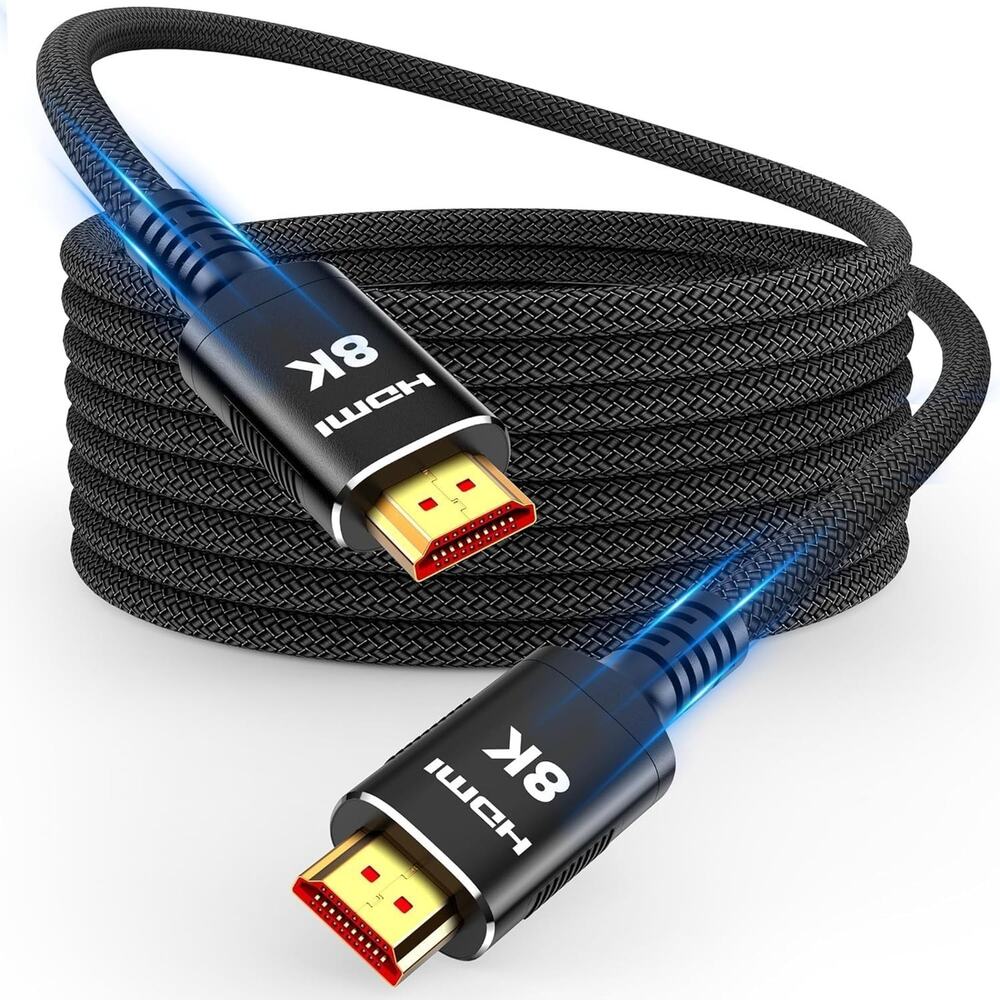 Snowkids Long HDMI Cable 25 ft, 8K 48Gbps Ultra High-Speed HDMI 2.1 Cables Cord